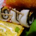 ＲＥＴＳＵＡ．Ｔ's cooksnap of when they made 簡単弁当！かわいいグルグルちくわ ๑๑.