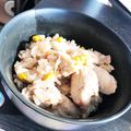 きあちさん's cooksnap of when they made 簡単！鶏肉とコーンの炊き込みご飯.