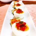 クマプリマ's cooksnap of when they made オードブルに☆半熟ゆでたまごのおつまみ.