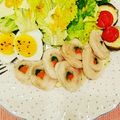りんごりらっぱ112's cooksnap of when they made 面倒見るのは15分♪鶏ムネ肉の野菜ロール.