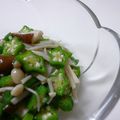 アバルト's cooksnap of when they made ★簡単！オクラとえのきのニンニク和え★.