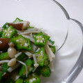 アバルト's cooksnap of when they made ★簡単！オクラとえのきのニンニク和え★.
