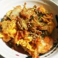 ロミみ's cooksnap of when they made 豆苗キムチ卵炒め.