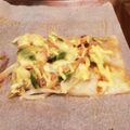 nocchi1984's cooksnap of when they made 葱マヨ和風餅ピザ.