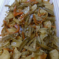 クック４nagami's cooksnap of when they made たくあんとごぼうのごま油炒め.