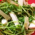 ふ〜あちゃん's cooksnap of when they made ささみと搾菜の和え物♡with豆苗.