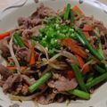 Lene's cooksnap of when they made 大葉にんにく醤油で☆豚とにんにくの芽炒め.