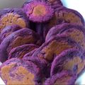 rukaya's cooksnap of when they made フライパンで焼く　紫芋の焼餅.
