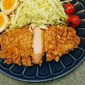 りんごりらっぱ112's cooksnap of when they made 【糖質オフ】高野豆腐衣の豚カツ.