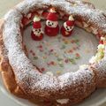 ♪☆あいあい☆♪'s cooksnap of when they made HMで簡単♡シューケーキのXmasリース.