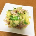ayakocook's cooksnap of when they made キャベツとベーコンの卵とじ.