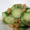 たじ満塁's cooksnap of when they made つるっと納豆☆きゅうりの和え物.