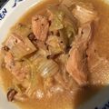たなかno's cooksnap of when they made 白菜とゴボウと鶏むね肉の味噌煮～中華煮～.