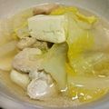 わかちま's cooksnap of when they made スープが美味☆簡単白菜と手羽トロの鶏塩鍋.