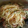 あけみちゃーん's cooksnap of when they made ツナ缶とトマト缶の冷製スパゲッティ♪♪.