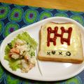 komutatata's cooksnap of when they made 塩焼き→鮭ポテサラダにリメイク(*´∀｀.