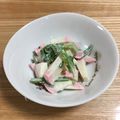 こはる☆びより's cooksnap of when they made せりとかまぼこのわさびマヨ和え*.