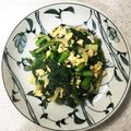 RoomA's cooksnap of when they made 春菊と卵の簡単炒め.