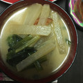 にむばすしゅたーぜん's cooksnap of when they made ほうれん草と大根とさつま揚げのお味噌汁♪.
