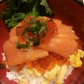 クックAOZ6NA☆'s cooksnap of when they made マグロ＆サーモンの漬け❤海鮮丼♪.
