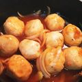 きょちろーまま's cooksnap of when they made 市販の鶏団子の甘酢あんかけ.