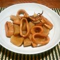 よっⓒ犬's cooksnap of when they made 圧力鍋でスルメイカ長芋の煮物☆と裁き方★.