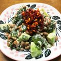 YUKIKI☆'s cooksnap of when they made 納豆とわかめのマヨラー油和え.