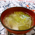 赤い電話's cooksnap of when they made 生姜たっぷり白ネギと白菜のスープ.