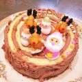 まだむ☆がとー's cooksnap of when they made クリスマス☆切り株ケーキ.