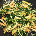 ★みーちゃんママ★'s cooksnap of when they made 簡単一品水菜と油揚げのお浸し.