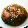 美貴姉's cooksnap of when they made めかぶとトマトの和え物.
