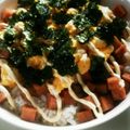 ★ＴＯＭＯ☆'s cooksnap of when they made ふわふわ卵と甘辛玉ねぎの韓国スパムマヨ丼.
