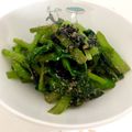 にきてぃー's cooksnap of when they made 小松菜の海苔ゴマ和え♡.