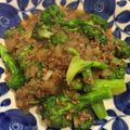 ゆぅまぁ922's cooksnap of when they made ブロッコリーおかず☆中華風挽肉炒め.