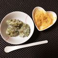 ❁❁❁❁❁'s cooksnap of when they made お粥リメイク 海苔おやき 離乳食後期.