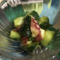 桃色子豚's cooksnap of when they made 絶品おつまみ、タコのバジルソース和え.