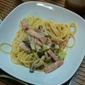 masamihiwa's cooksnap of when they made 低脂肪生クリームで簡単カルボナーラ.