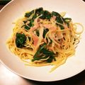 ゆったん＠3NEET's cooksnap of when they made ほうれん草ベーコン　柚子胡椒ポン酢パスタ.