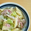 シナモシナモ's cooksnap of when they made ベーコンとキャベツのペンネ.