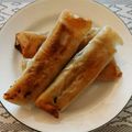 カモ亭's cooksnap of when they made 簡単☆春巻きの皮できな粉バナチョコ巻.