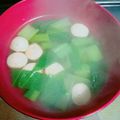クッキングホチョ's cooksnap of when they made ＊小松菜でコンソメスープ＊.