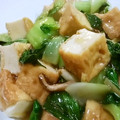 ゆみらんたん's cooksnap of when they made 厚揚げとチンゲン菜の中華炒め.