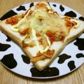 さったんママ's cooksnap of when they made ♡キムチーズトースト♡.