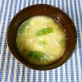 ☆なあなクック☆'s cooksnap of when they made サヤエンドウと溶き卵味噌汁.