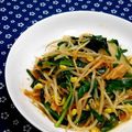 ｍａｒｉ♪'s cooksnap of when they made ☆ニラ＆もやし＆キムチのラー油炒め♪.