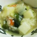 まれぃ's cooksnap of when they made 土鍋で作る☆お餅入り七草粥.