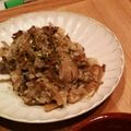 まきべる's cooksnap of when they made 炊飯器で♪牛肉とゴボウの炊き込みごはん.