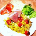 ももこりあんぬ's cooksnap of when they made CHIZZA風☆鶏もも唐揚げの生ハムピザ.