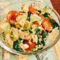 yurikaaa19's cooksnap of when they made ちょっと豪華なキヌアサラダ.