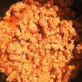 のん37's cooksnap of when they made 挽き肉のピリ辛味噌炒め.